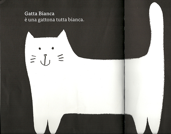 Gatto nero gatta bianca