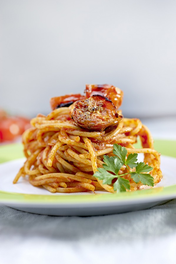 pasta al sugo ai tre pomodori