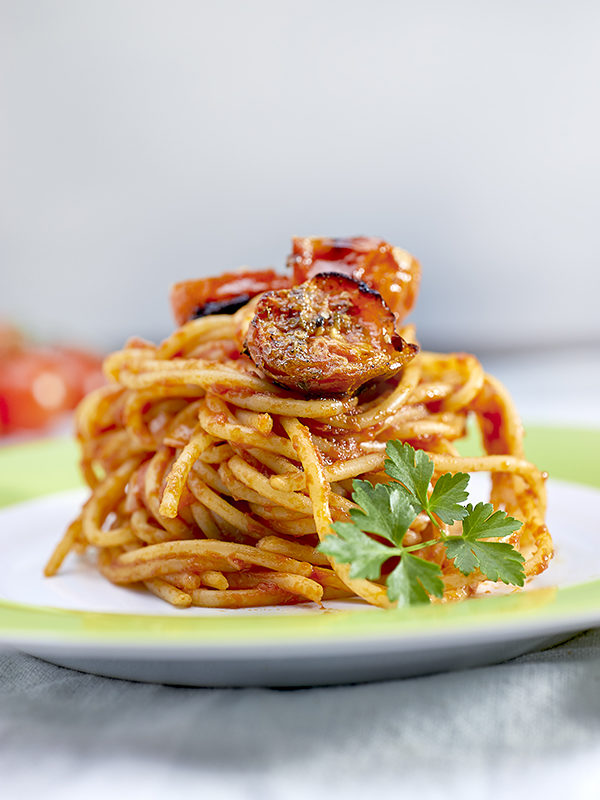 pasta al sugo ai tre pomodori