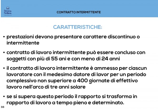 contratti di lavoro intermittente 1