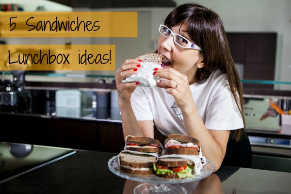 5 sandwiches lunchbox ideas