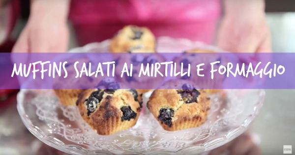 Muffins salati mirtilli e formaggio