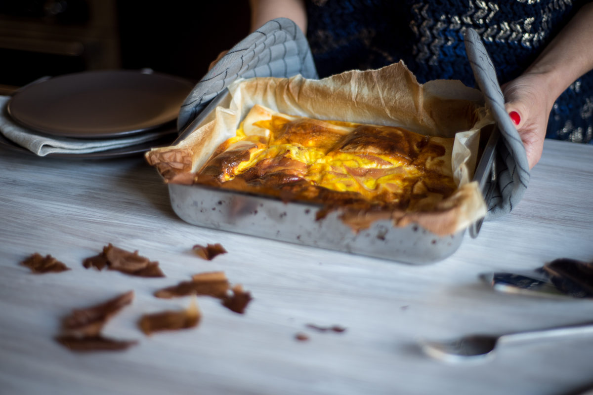 Torta salata al prosciutto e formaggio