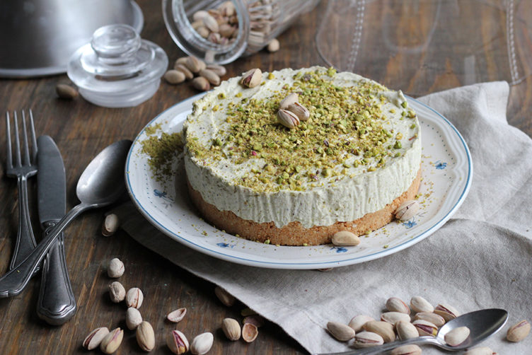 cheesecake al pistacchio - ricominciodaquattro