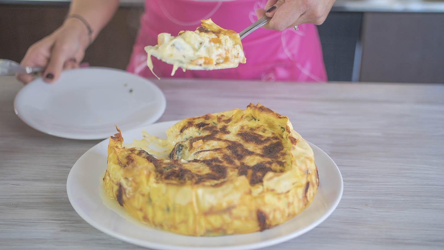 Timballo di zucchine e zucca Ricominciodaquattro