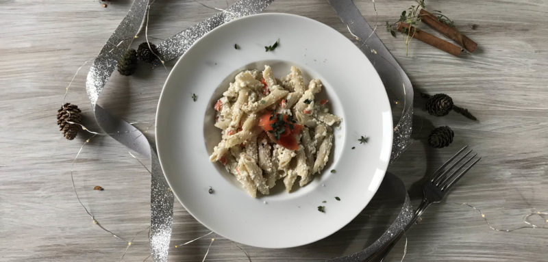 Penne con ricotta e salmone_Ricominciodaquattro