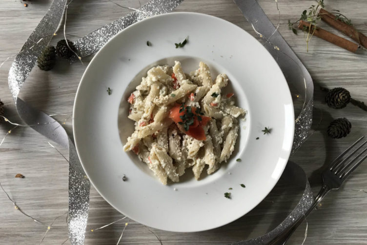 Penne con ricotta e salmone_Ricominciodaquattro