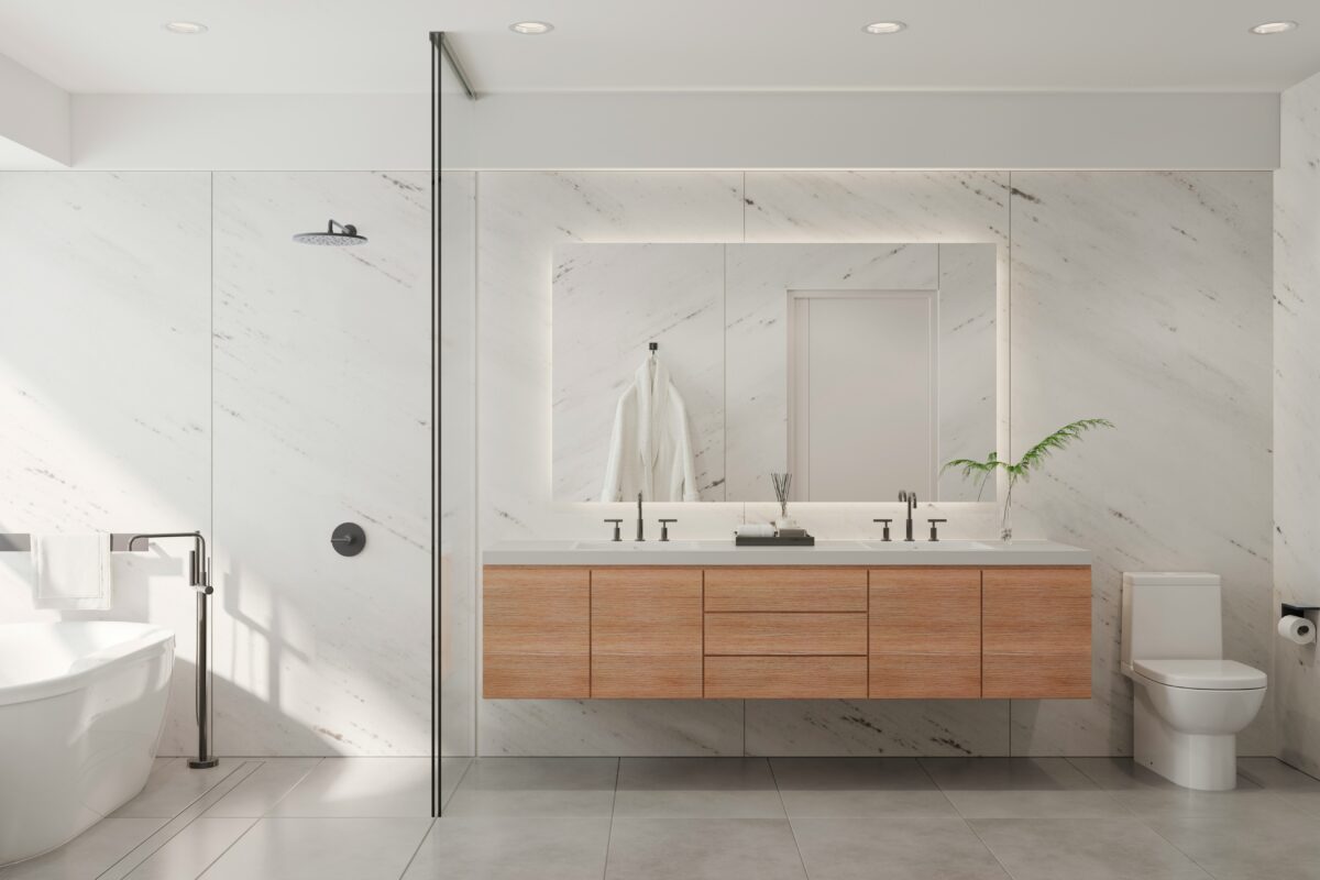 la sorprendente versatilità stilistica del legno nell'arredo bagno