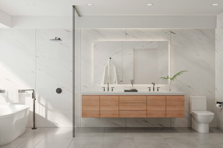 la sorprendente versatilità stilistica del legno nell'arredo bagno